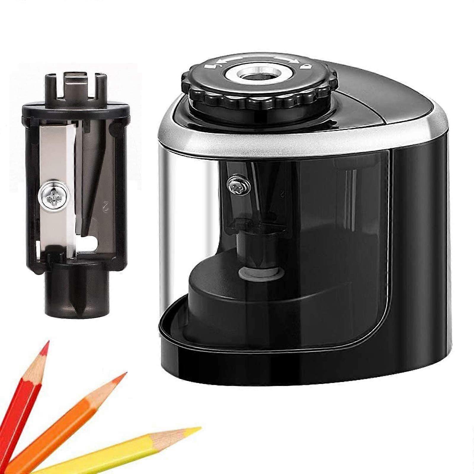 Pencil Sharpener Electric Pencil Sharpener for Kids, Blade to Fast Sharpen, Suitable for No.2/School/Classroom/Office/Home (Black)