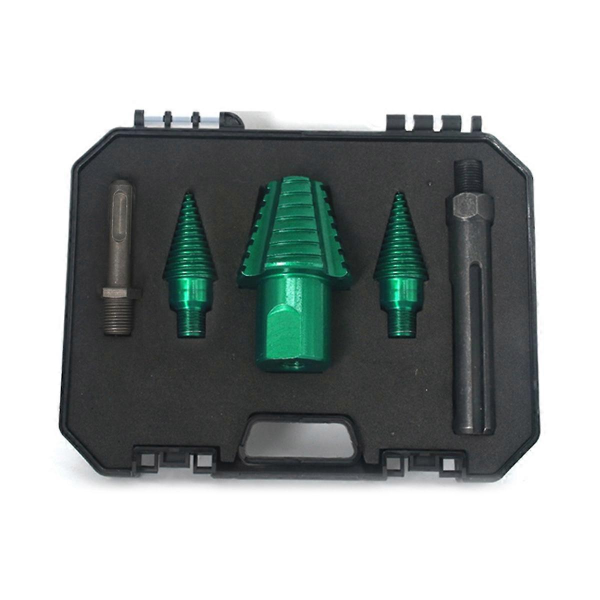 Electric Hammer Chopping Drill Set Detachable Woodworking Cone Spiral Groove Household Splitting Wood Tools Round