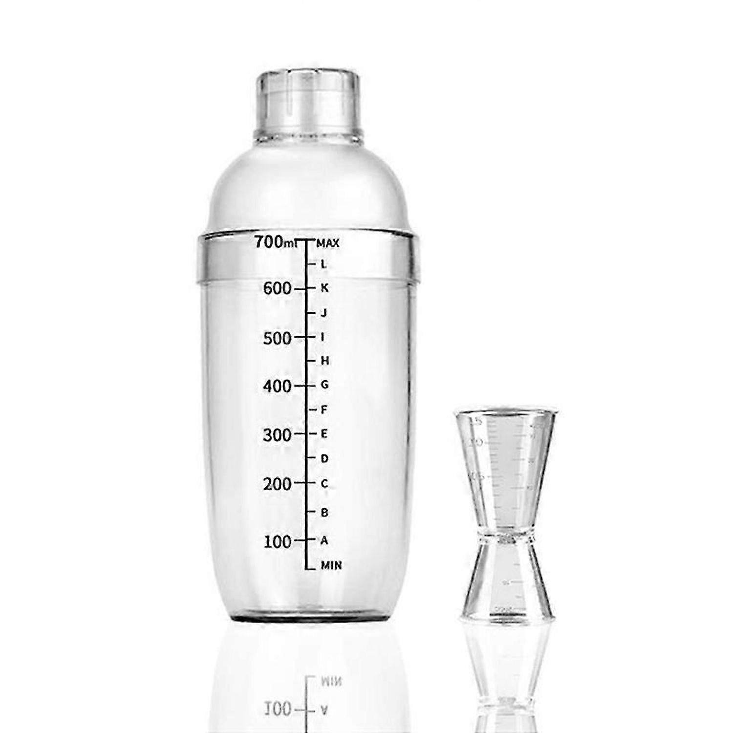 Cocktail Shaker, 700Cc/24 Oz Plastic Cocktail Shaker Set