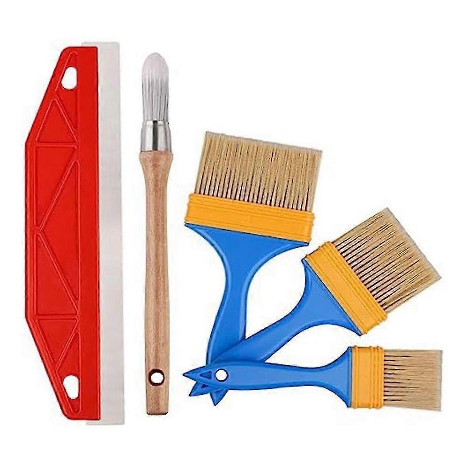Trimming Brush Tool Set,Paint Edge Brushes for Walls Round Decorative