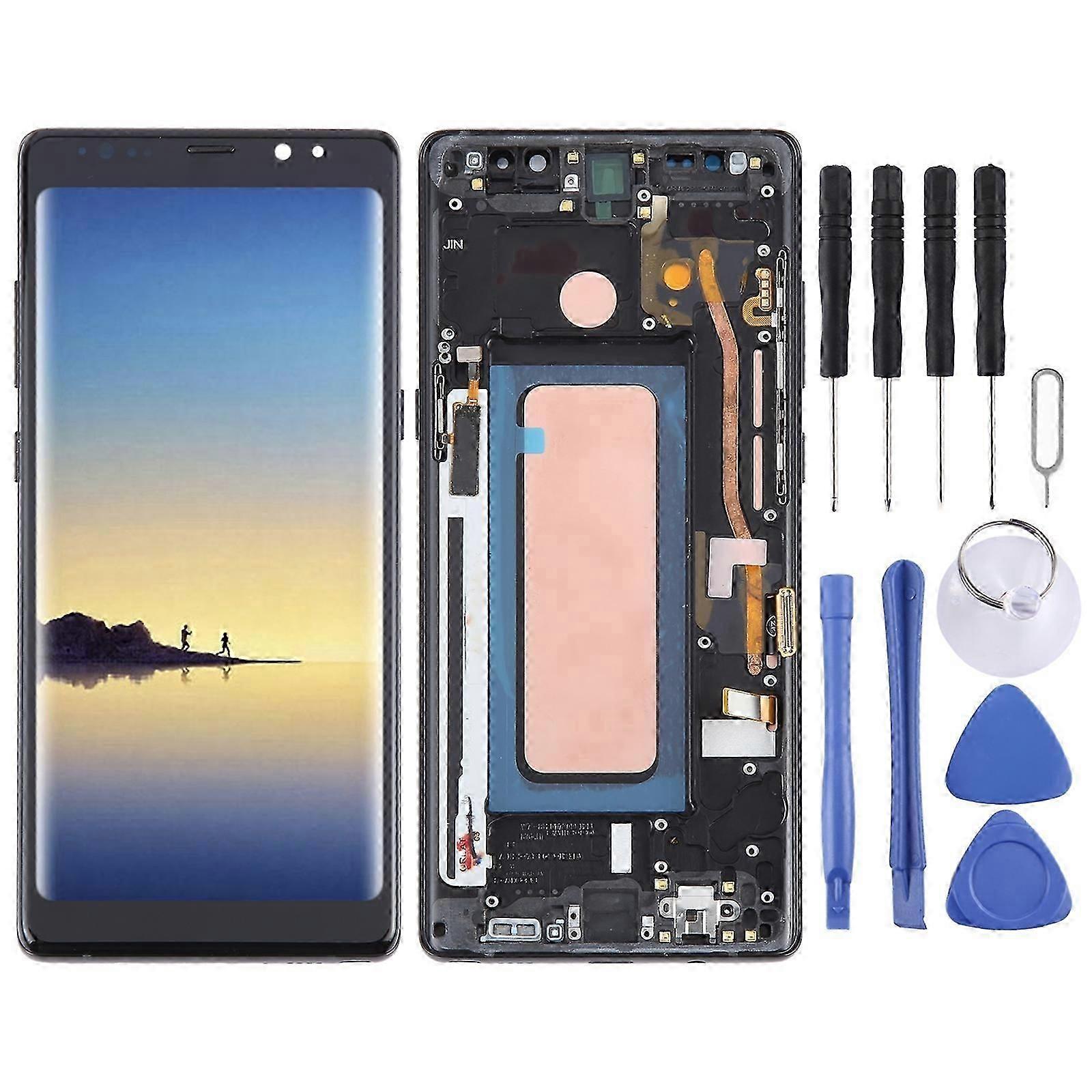 For Samsung Galaxy Note 8 SM-N950 TFT Material LCD Screen Digitizer Full Assembly with Frame (Black)