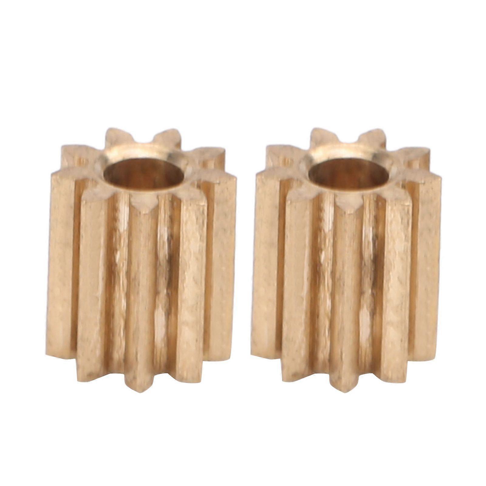 2pcs Motor Pinion Gear Brass Replacement for Duplo Intelli Lok Module 0.5 9 Teeth