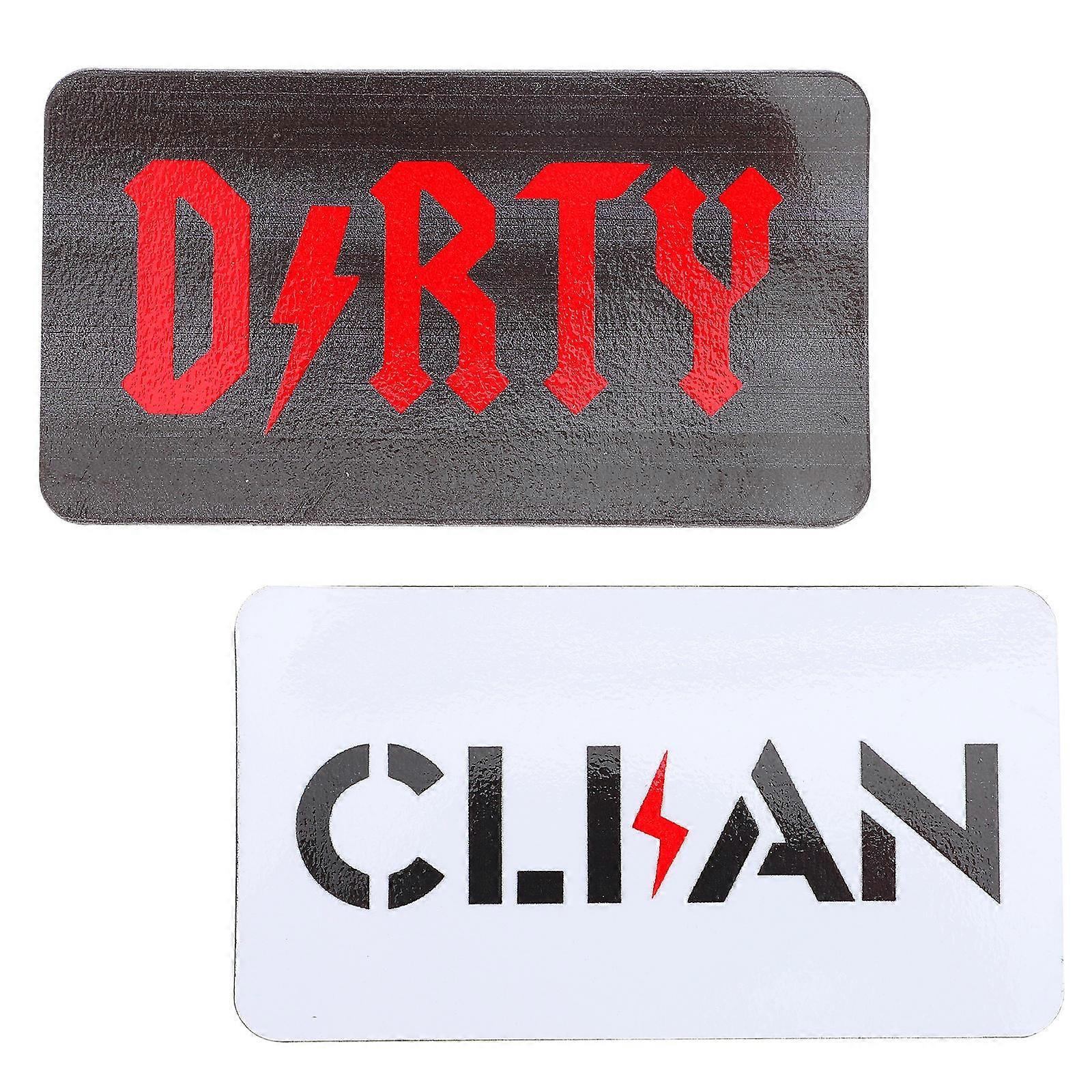 Unique Magnetic Sign Dishwasher Clean Magnet for Convenient Use 1Pcs