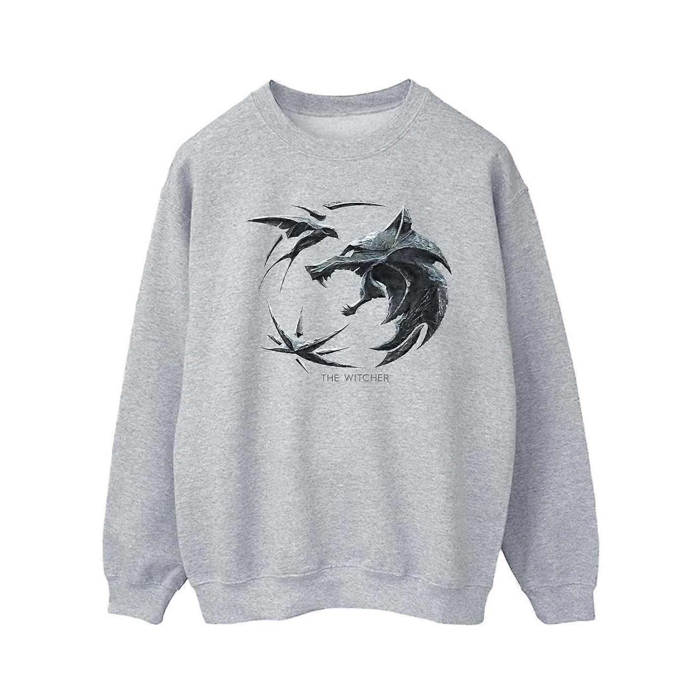 Netflix férfi The Witcher Wolf logós pulóver