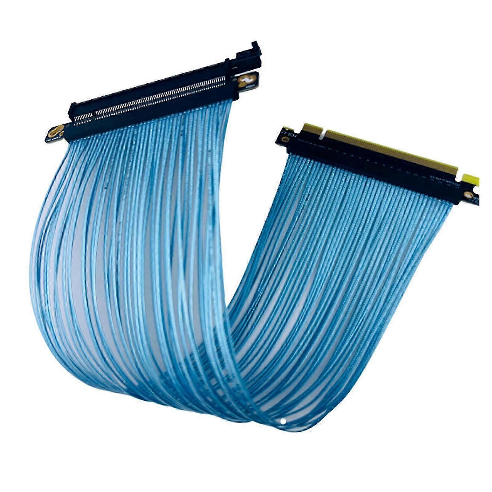 Thin Highly Speed PCIE4.0 X16 Risers Cable GPU Extension Cable Enhances Cooling for AI Server 3090 15cm/5.91inch