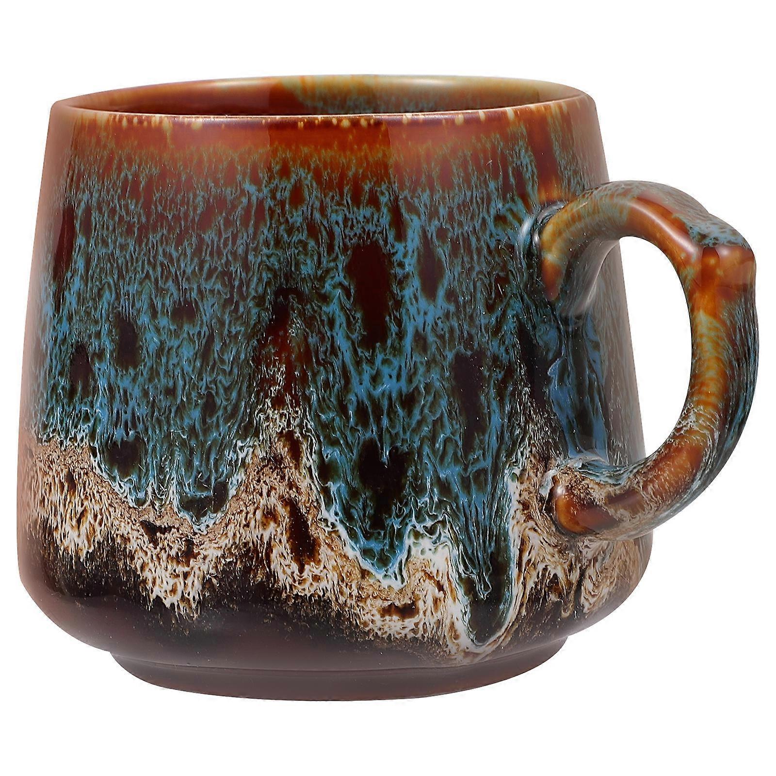 Beverage Ceramic Coffee Cup Coffee Shop Home Use Red Pottery Material for 1Pc