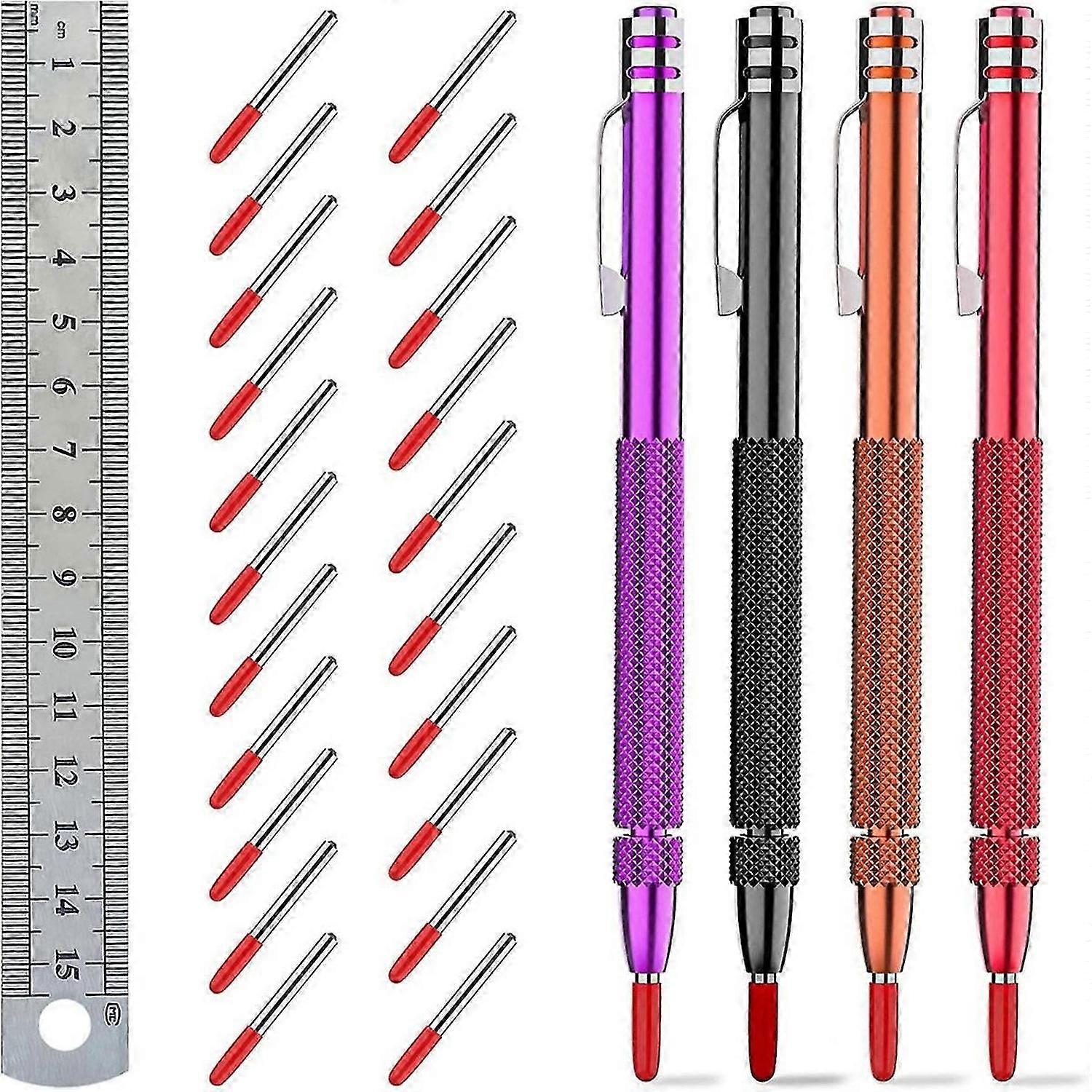 Color Tungsten Carbide Scriber with Magnet,A Rule A