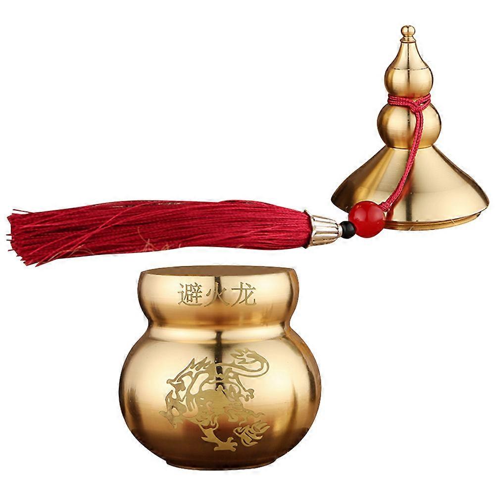 Brass Gourd Ornament for Home Use with Lucky Decorative Hu Lu Cucurbit
