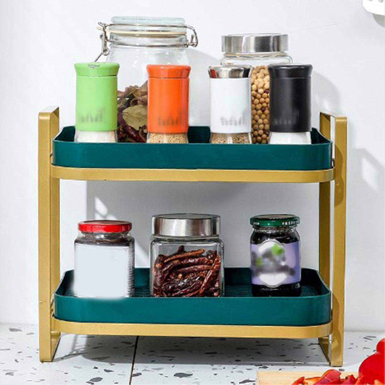 Double Layer Coffee Mug Holder 36x25x30cm Green Large Capacity