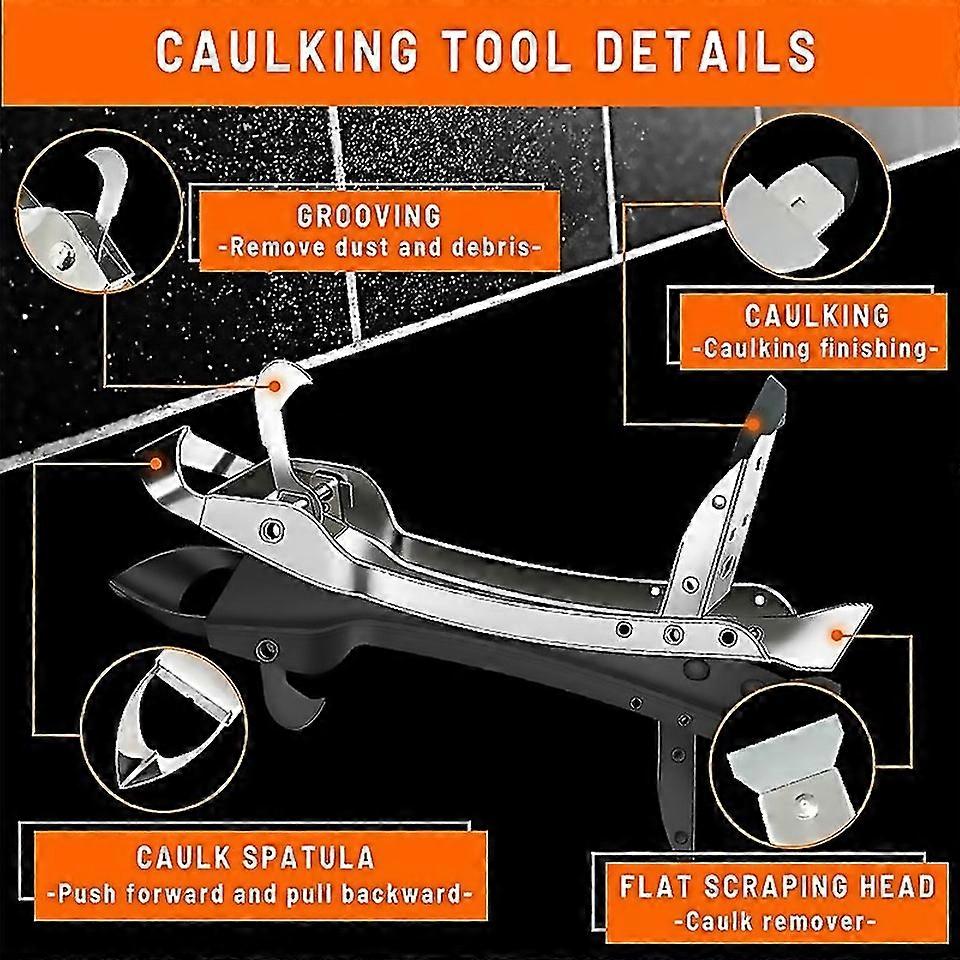 For 4 In 1 Tile Caulk Remover Tool For Kitchen Bathroom Floor Window