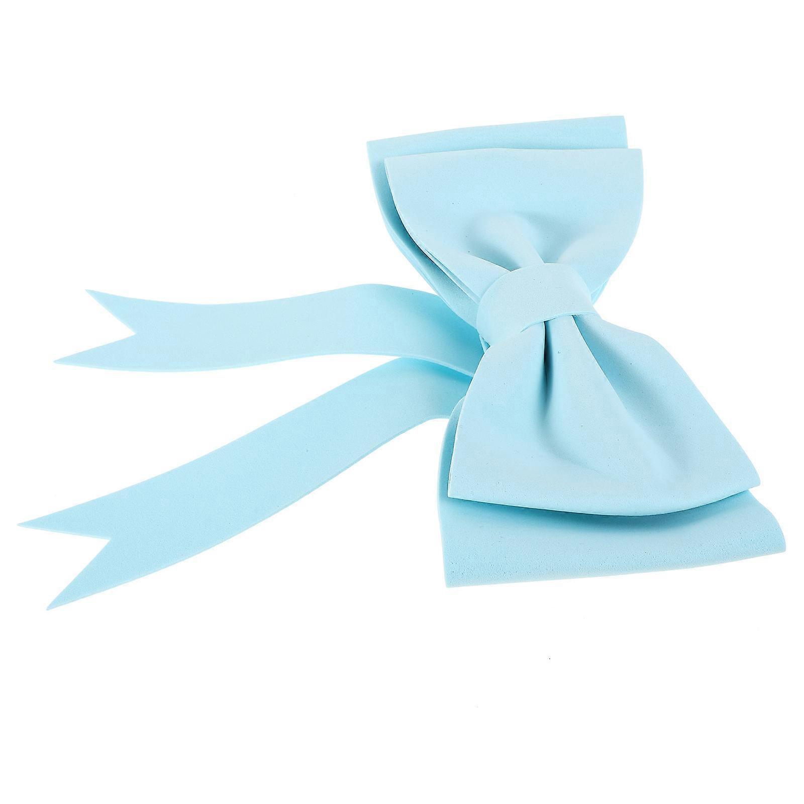 Car Tail Bowknot Hanging Ornament for Car Sky-Blue Interior Decoration