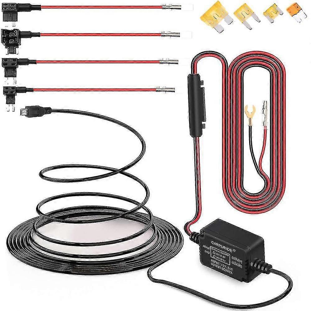 1 Set Dash Cam Mini Usb 12v 30v To 5v Dash Cam Hardwire Kit