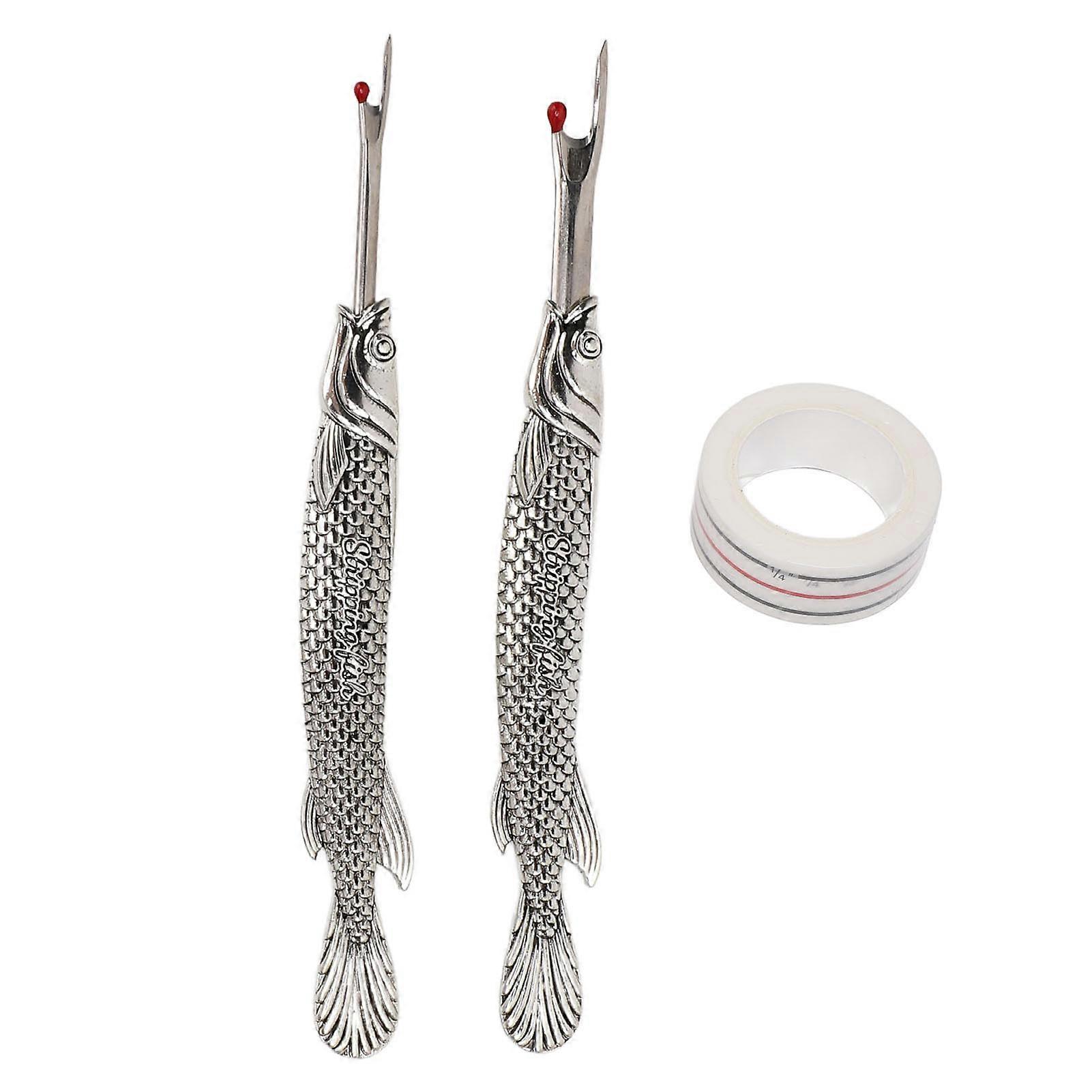 Multifunctional Sewing Thread Ripper with Masking Tape for Cross Stitch, Silver