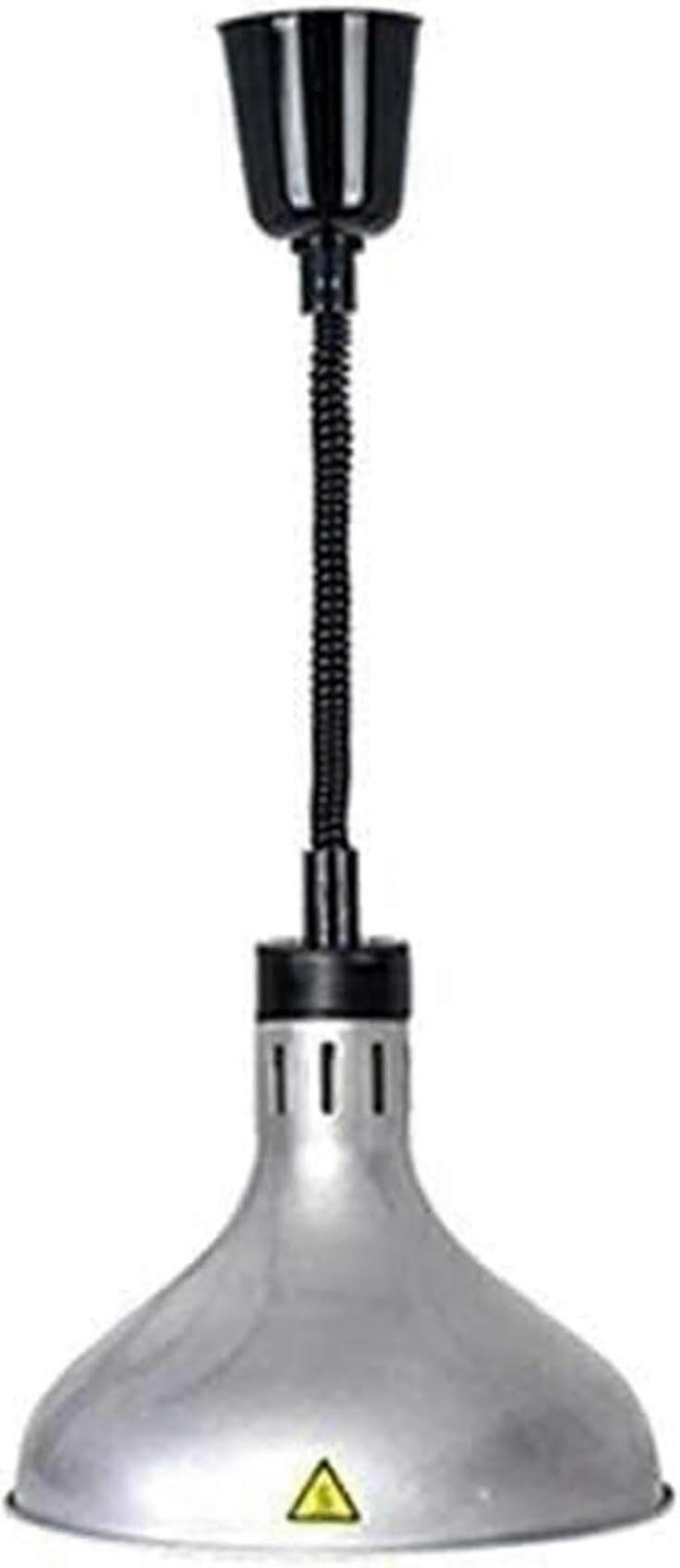 Food Heater Lamp with Adjustable Height, Commercial Heat Lamp for Food Warmth, Stainless Steel, 250W Power