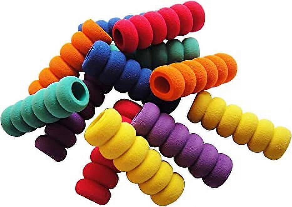 Zhuge 12 Pcs. Pencil Grips, Soft Cushioned Foam, Assorted Colors