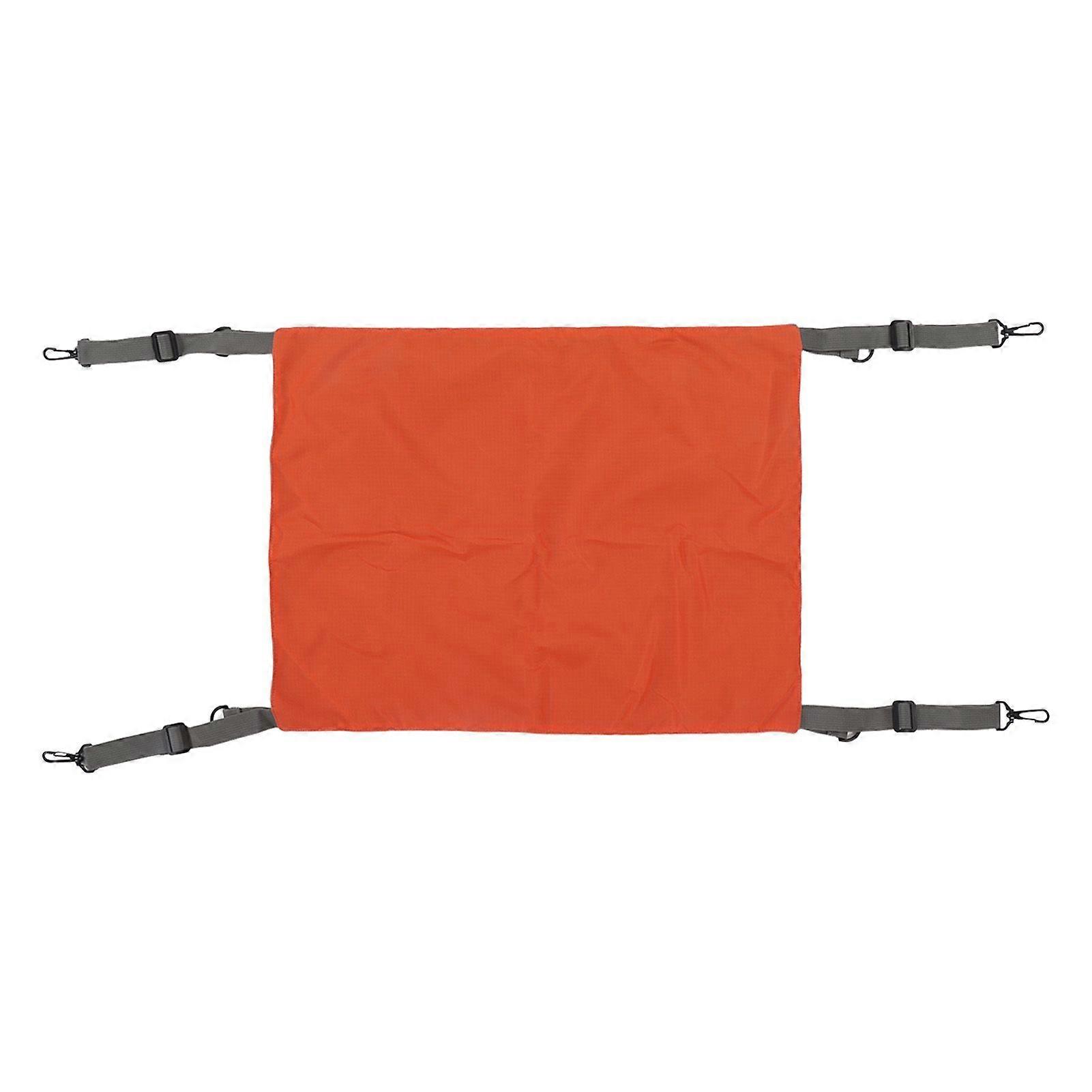 Cat Hammock Cute Reversible Cat Hanging Hammock with Adjustable Straps and Metal Hooks for Small Animals and Pets Orange