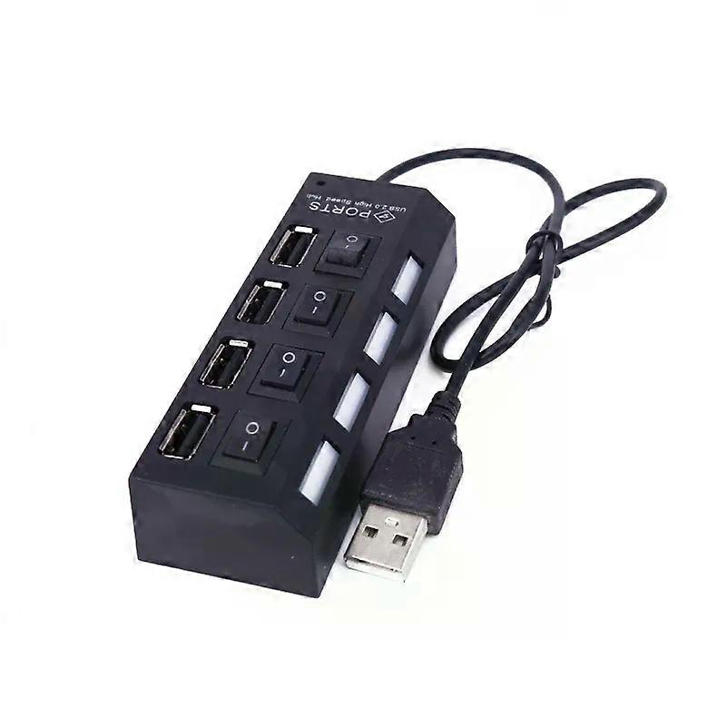 USB Hub Splitter With Individual Switch USB 4/7 Port Splitter Individual Switch USB Adapter Hub Multi-Port Socket Powered ON/OFF