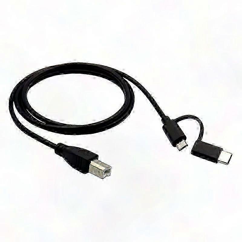 Micro USB to USB-B OTG Cable for Smartphone Printer Connection Adapter