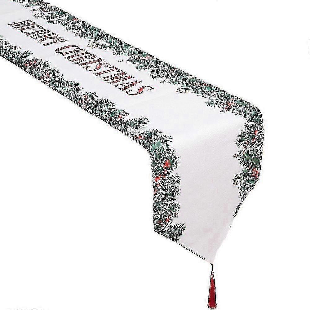 Corredor de Mesa de Natal Feliz Cachecol de Cômoda de Natal