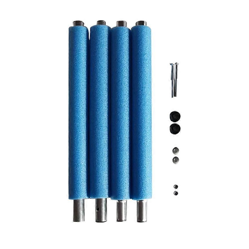 RUOYING KWJNH 4Pcs Trampoline Replacement Poles with Anti-Collision Protectors, Compatible with Universal Trampoline Enclosure Nets