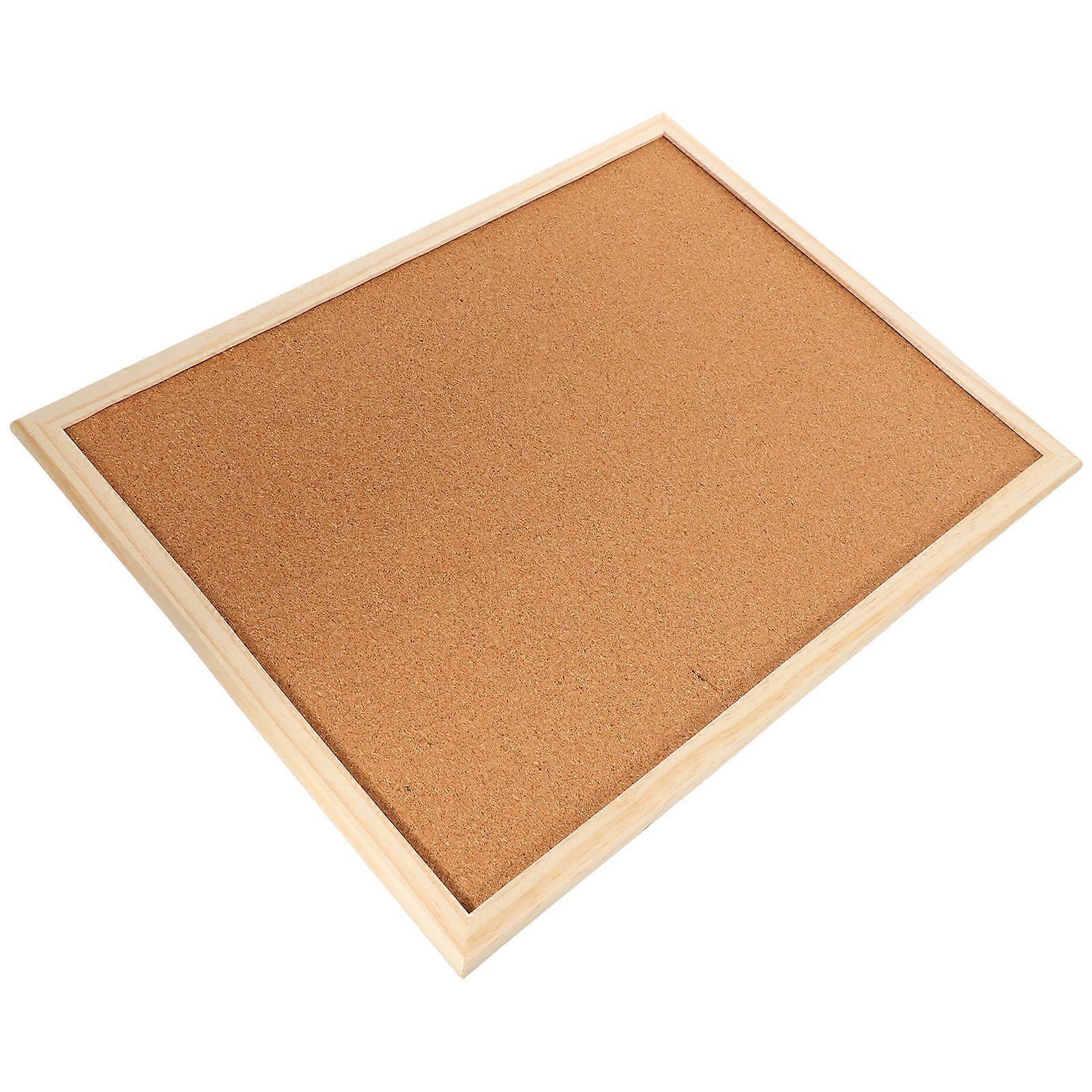 Wood Memo Board Cork Office Bulletin Board Display 5Sets