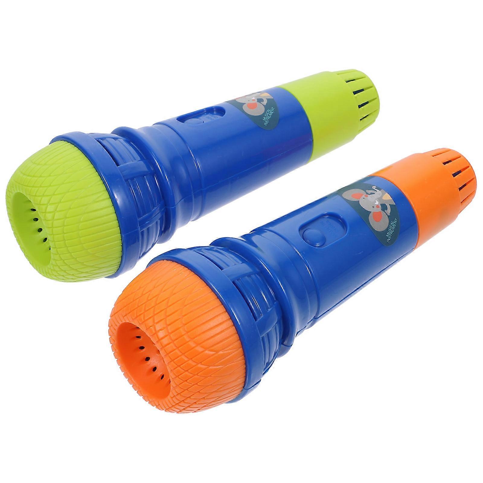Child Microphone Toy Simulated Microphone for Karaoke Singing 2Pcs