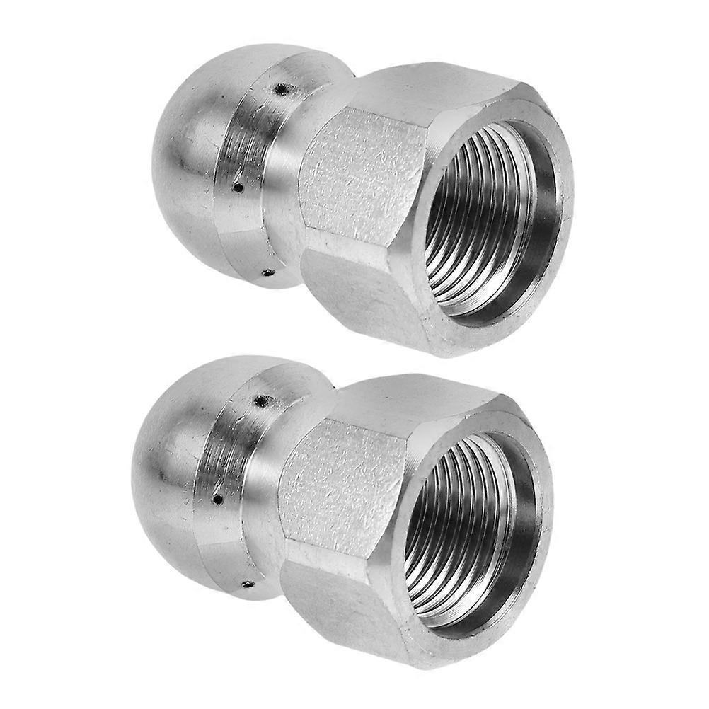Sewer Unclogging Nozzle for Hose Cleaning Stainless Steel 8Pcs Set