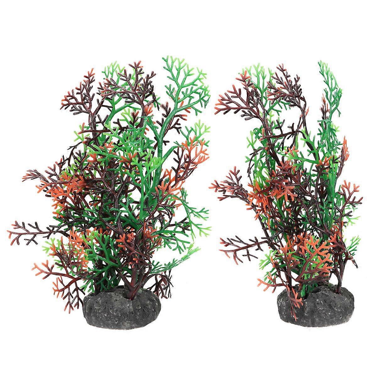 Aquatic Plants Decorative Underwater Plants for Decor 6Pcs Set