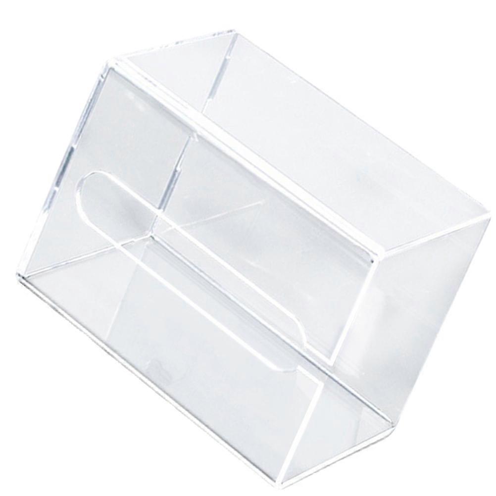 Nail Free Wall Tissue Box for Storage 4Pcs Transparent Wall-Mounted Container