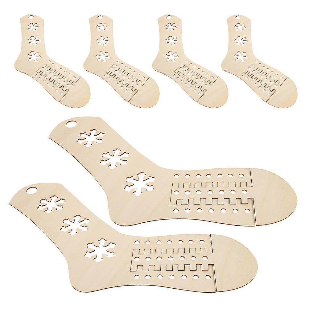 24Pcs Adjustable Wooden Sock Blockers for Knitting Crochet Sock Form