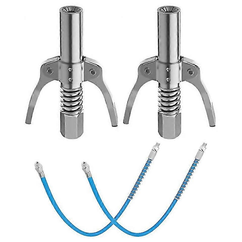 For 2pcs Npti8 10000psi Grease Coupler Heavyduty Quick Release