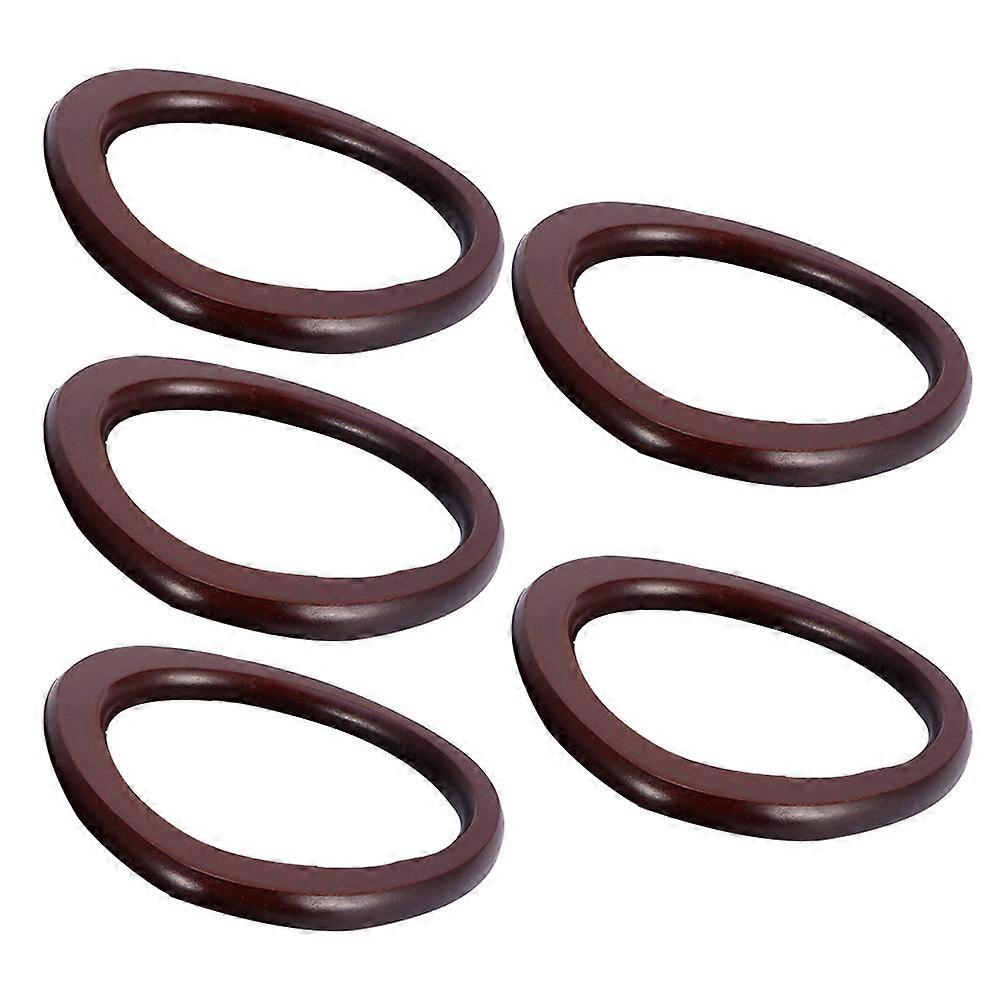 20 Pcs Solid Wood Handbag Frame Hangers Oval Shape Craft Supplies for Bag Smooth Surface