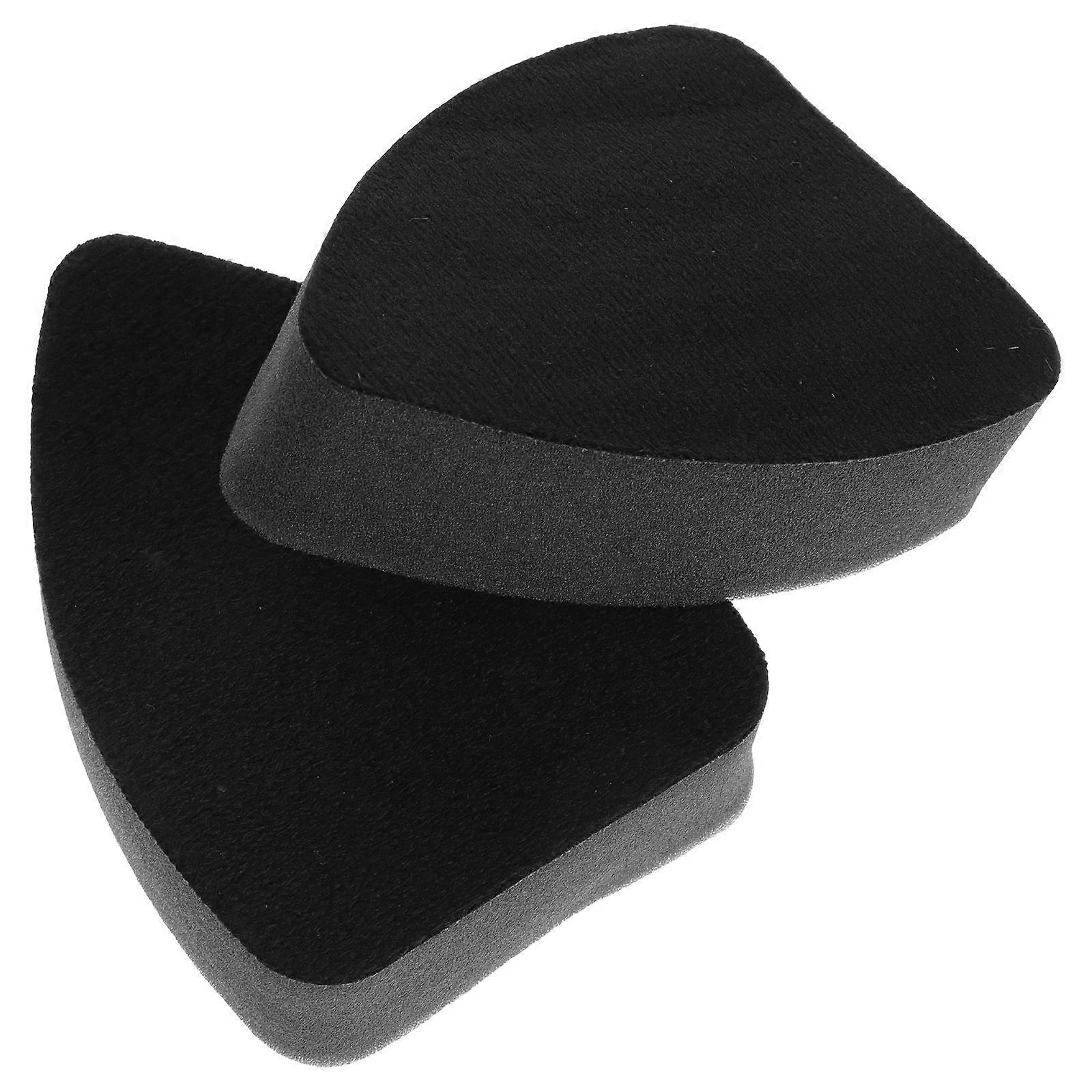 Wax Applicator Pad 2Pcs Designed For Auto Enthusiasts In Black Color Ideal For Car Interior Cleaning