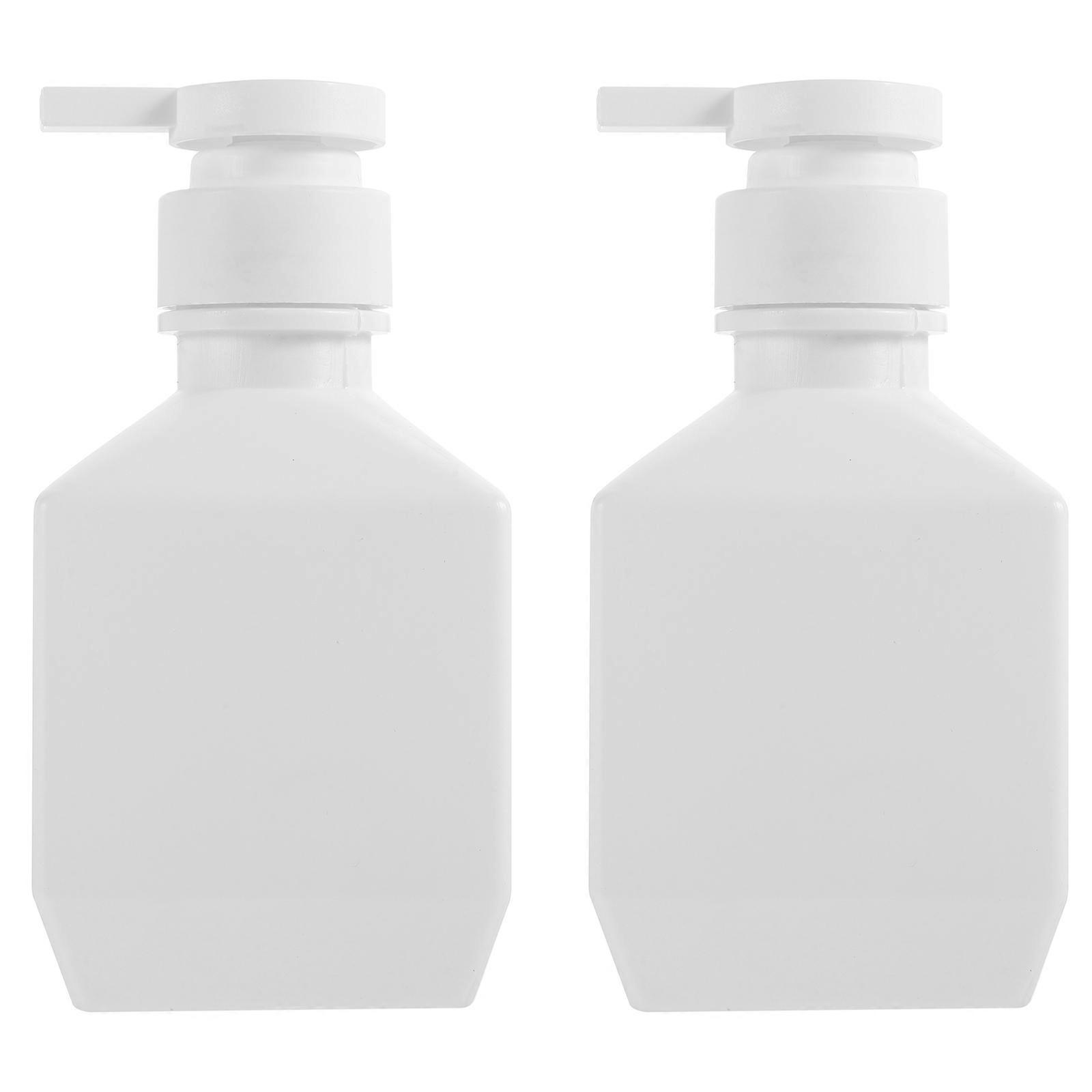Refillable Pump Bottle for Shampoo with White 8Pcs Dispensers