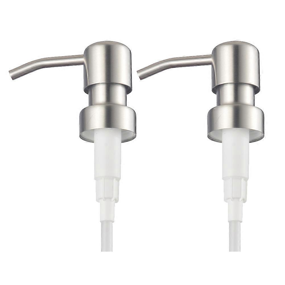 Lotion Dispenser Pump Heads Silver Replacement for Soap 6Pcs Pack