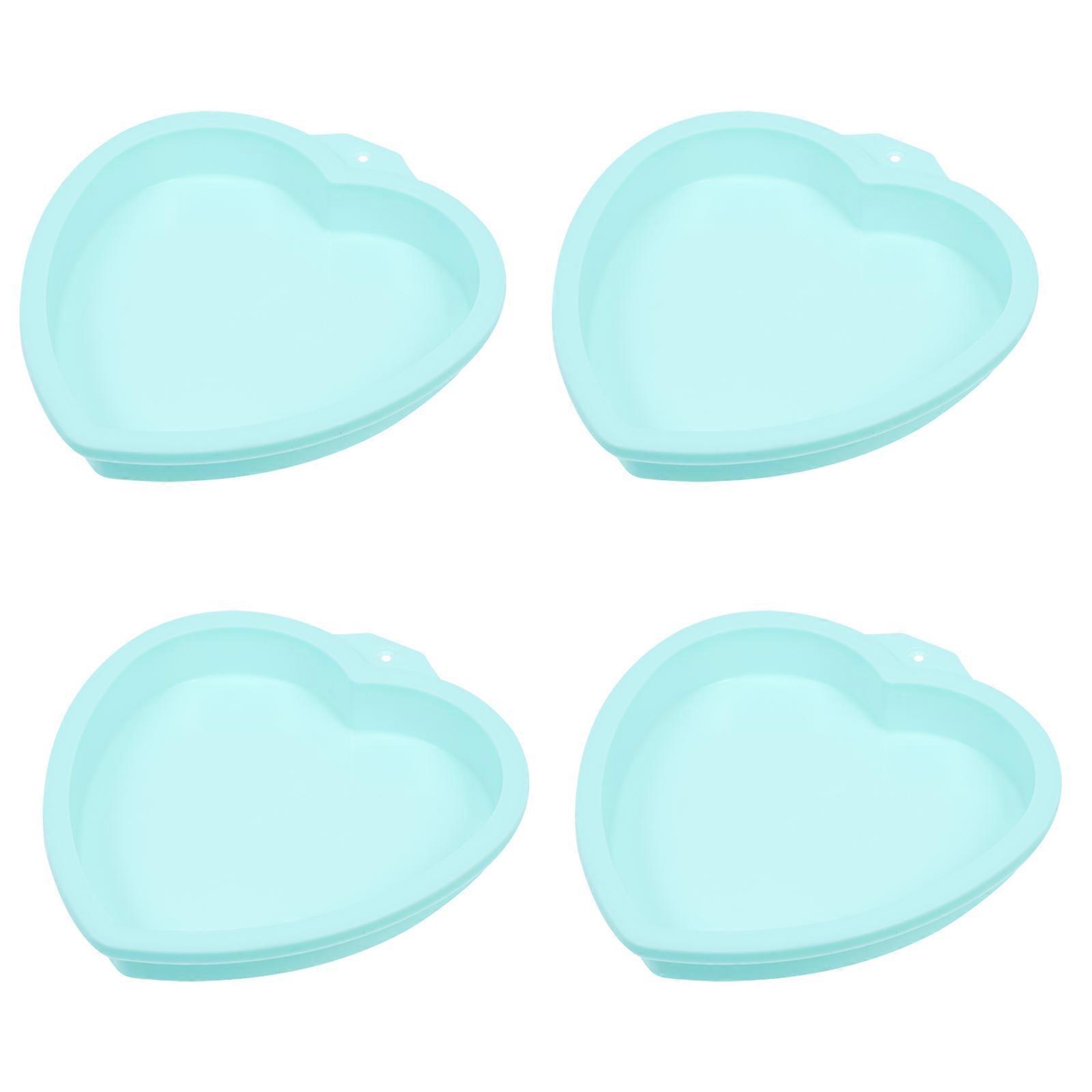 Heart Shaped Cake Molds Silicone Baking Molds for DIY Baking 16Pcs Set