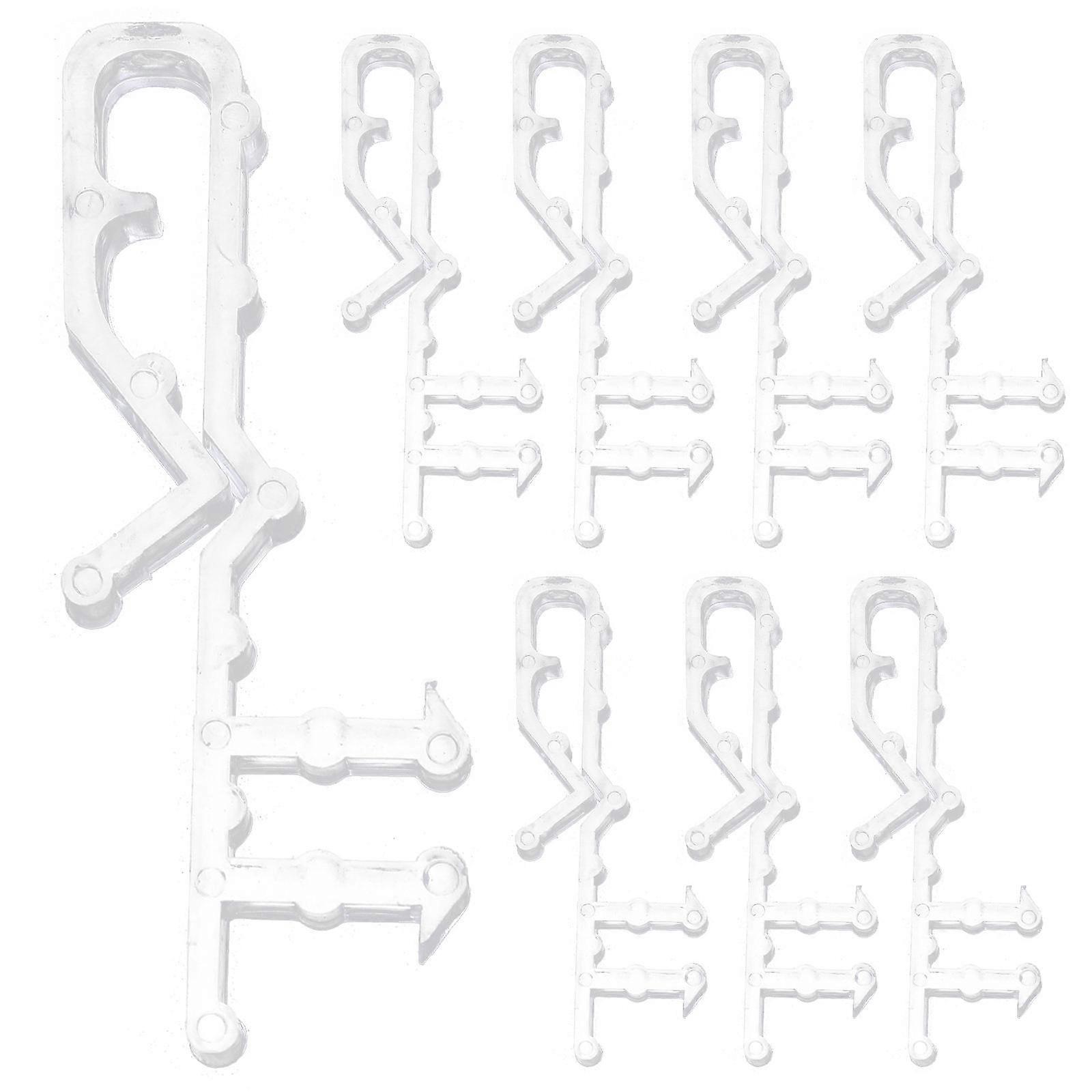 Clear Plastic Valance Retainer Blind Retainer Clips Restaurant Setup Simple Design Hold Curtains 8Pcs