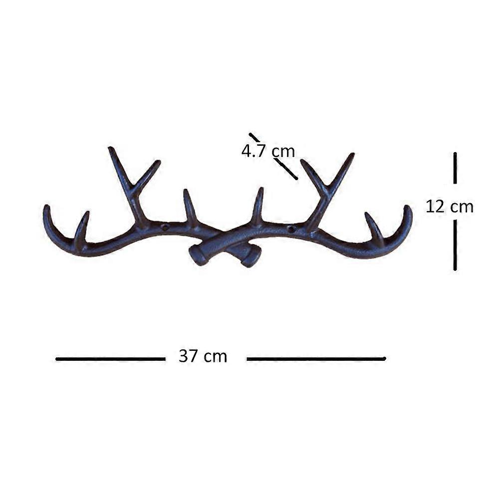 Cast Iron Hook Wall-Mounted Decorative Rack for Hanging Coats 4Pcs