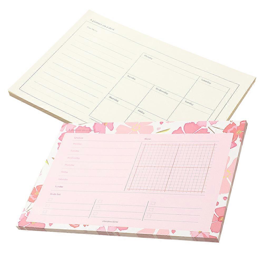 Portable Multi-Function Planner Notepad for Home 8Pcs Writing Set