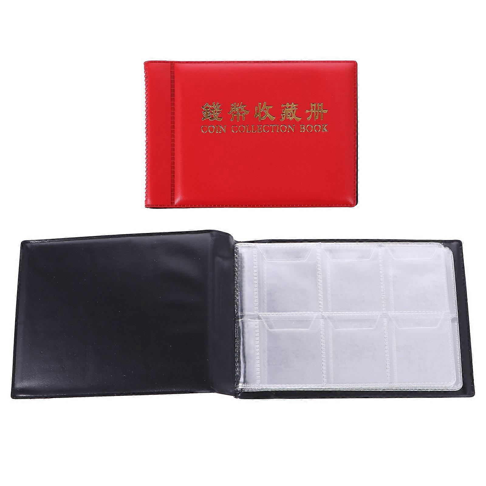Collecting Coin Organizer Mini Coin Collection Album for Storage Use 2Pcs