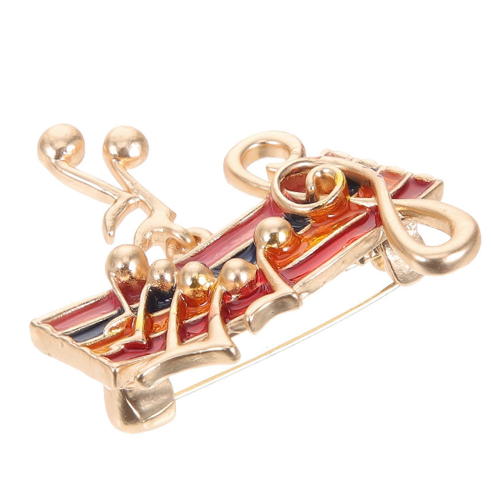 Rainbow Brooch for Clothes 5Pcs Music Note Creative Lapel Pin