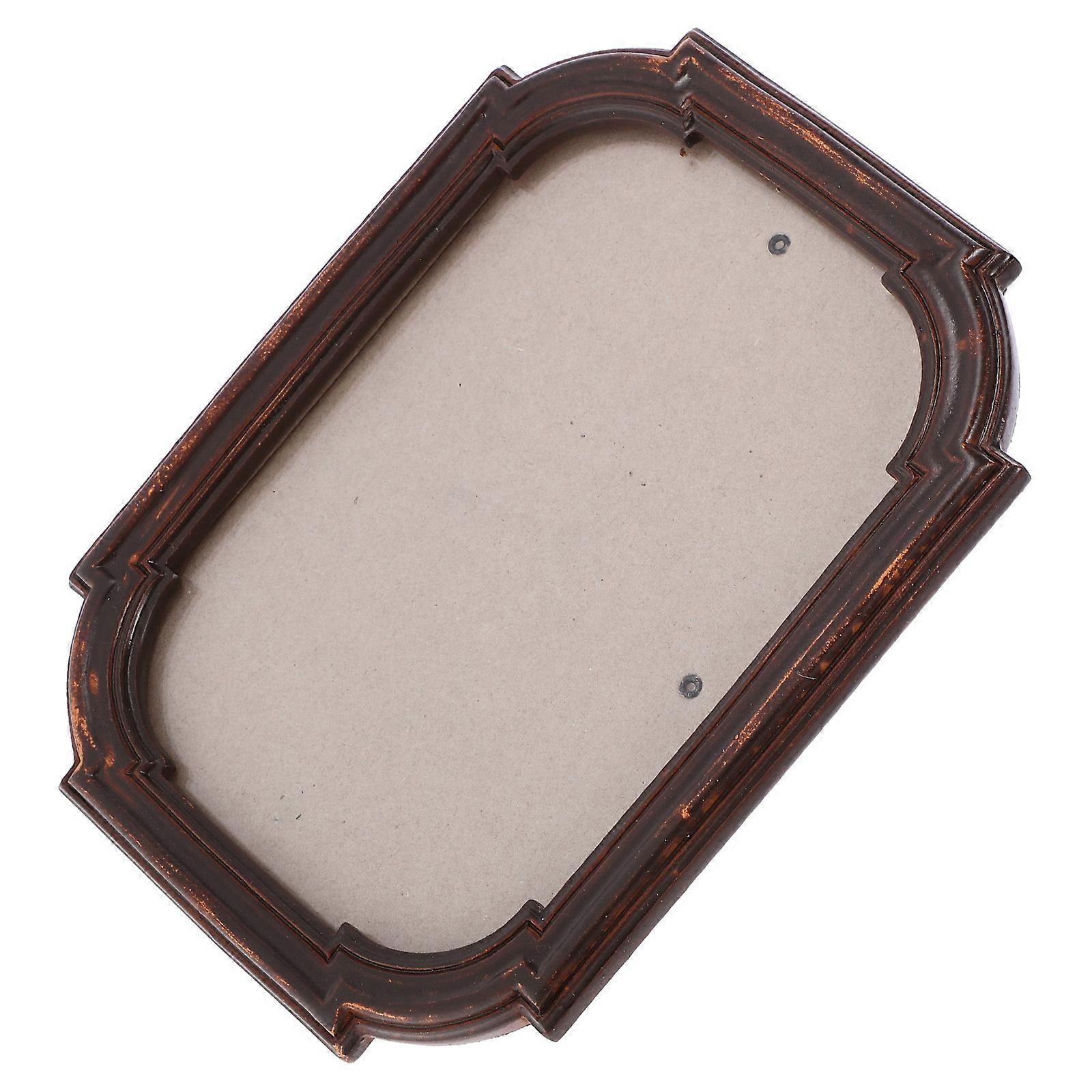 Photo Display Frame Decorative for Tabletop Use 2Pcs Resin Frame