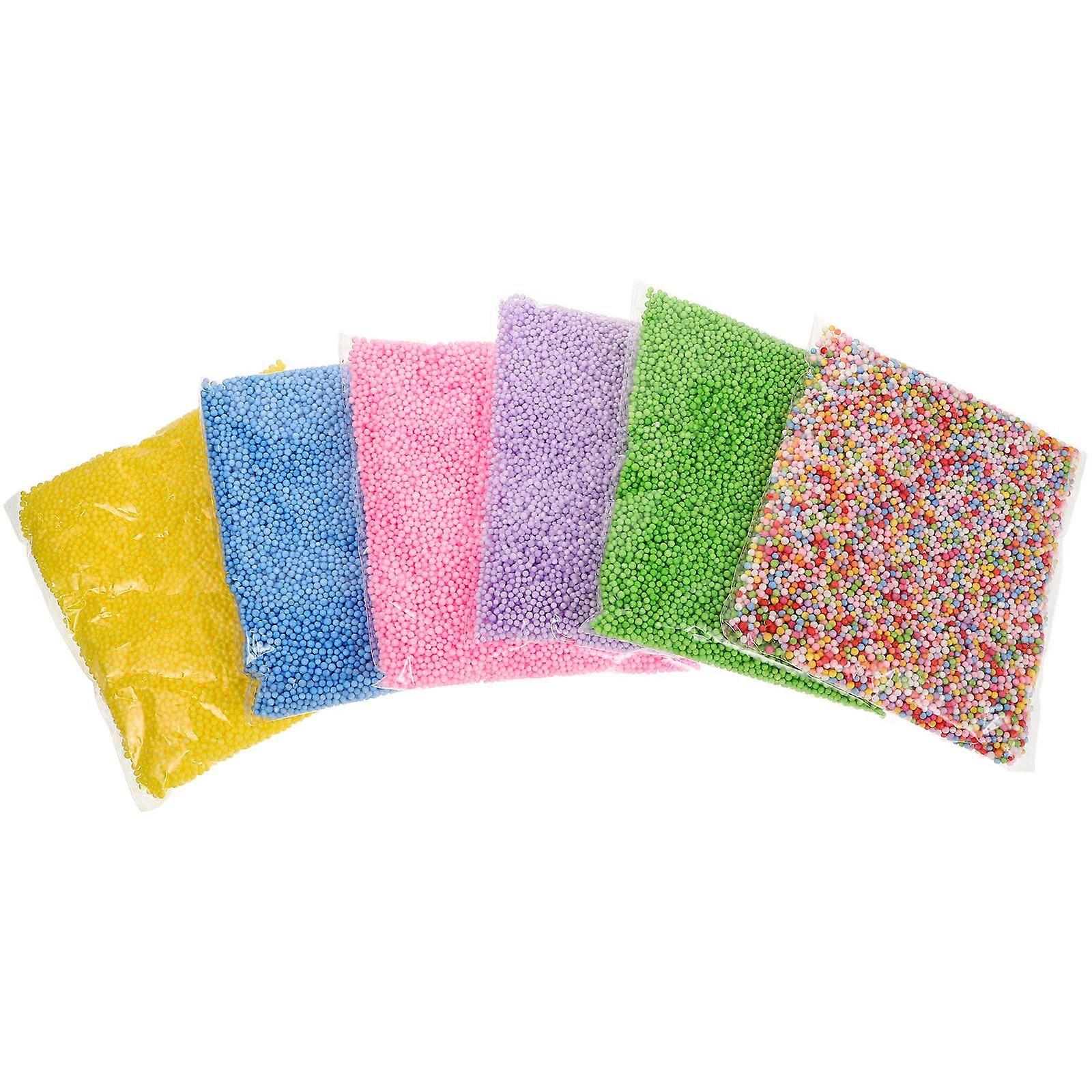 DIY Foam Bead Supplies for Kids Craft Projects with Colorful Beads 2Pcs