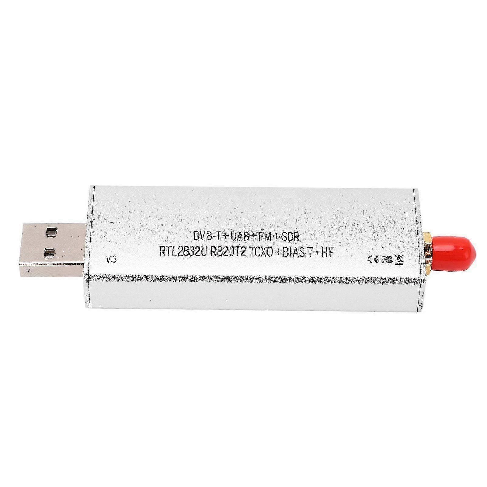 RTL SDR R820T2 RTL2832U 1PPM TCXO SMA 500KHz-1766MHz Radio Receiver for Signal Reception