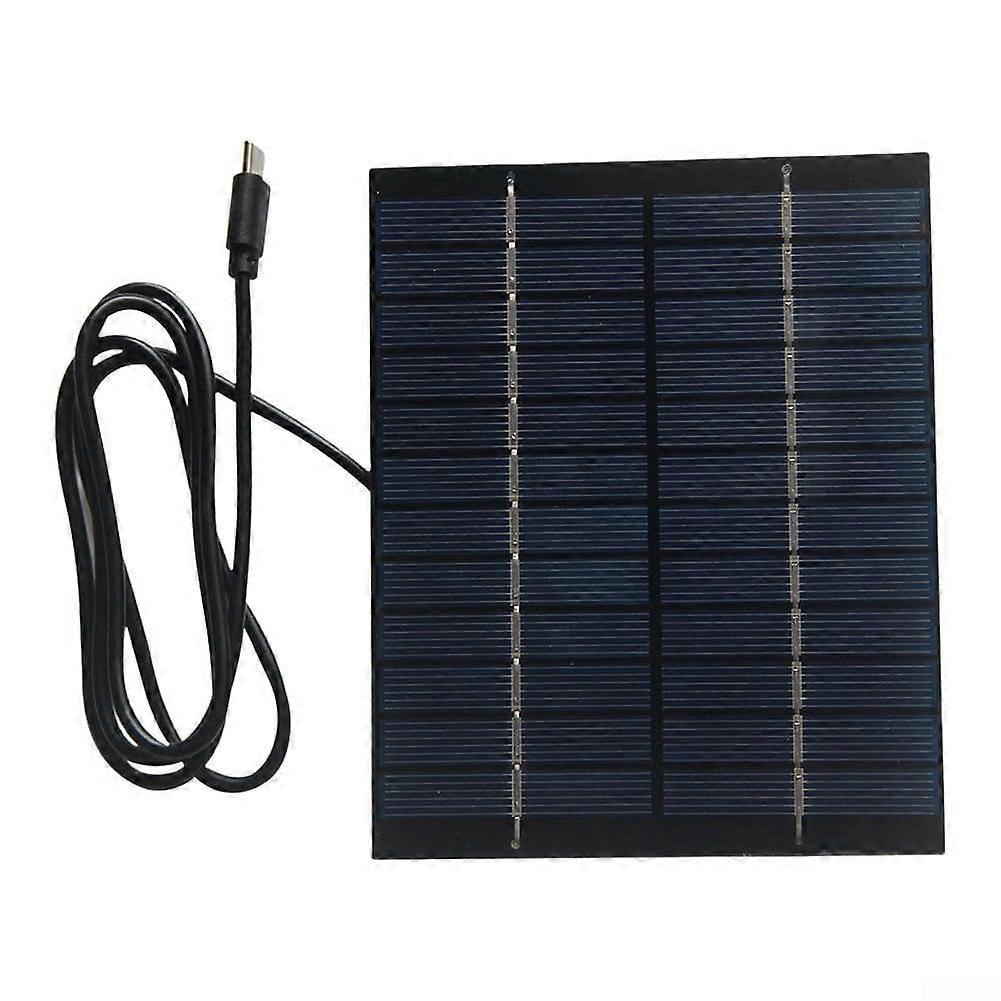 2W 12V Solar Panel Type C Output, Security Cameras and 912V Devices Compatible, Weatherproof