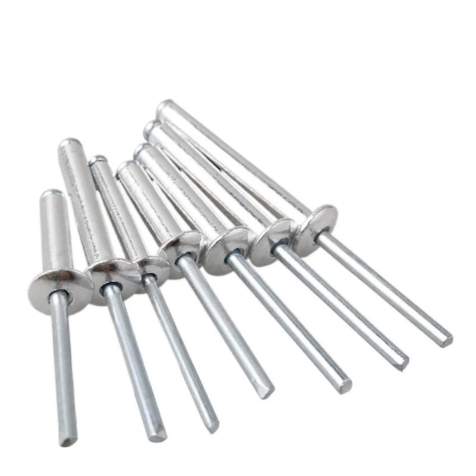 25-26 Rivets 20-100pcs M3.2 M4 M5 M6 Aluminium Mushroon Head Break Mandrel Blind Rivets for Furniture Car Aircraft