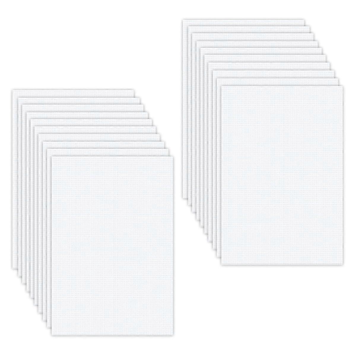 20 Pcs Plastic PVC White Mesh Sheet Waterproof Printable