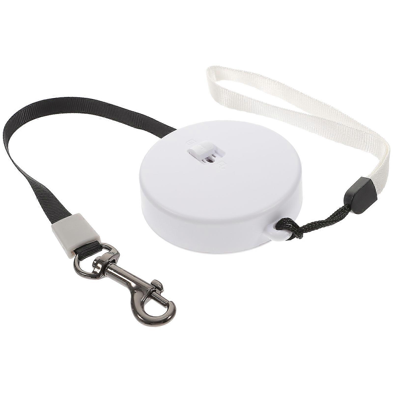 Pet Walking Retractable Dog Leash Rope 2Pcs White Accessory