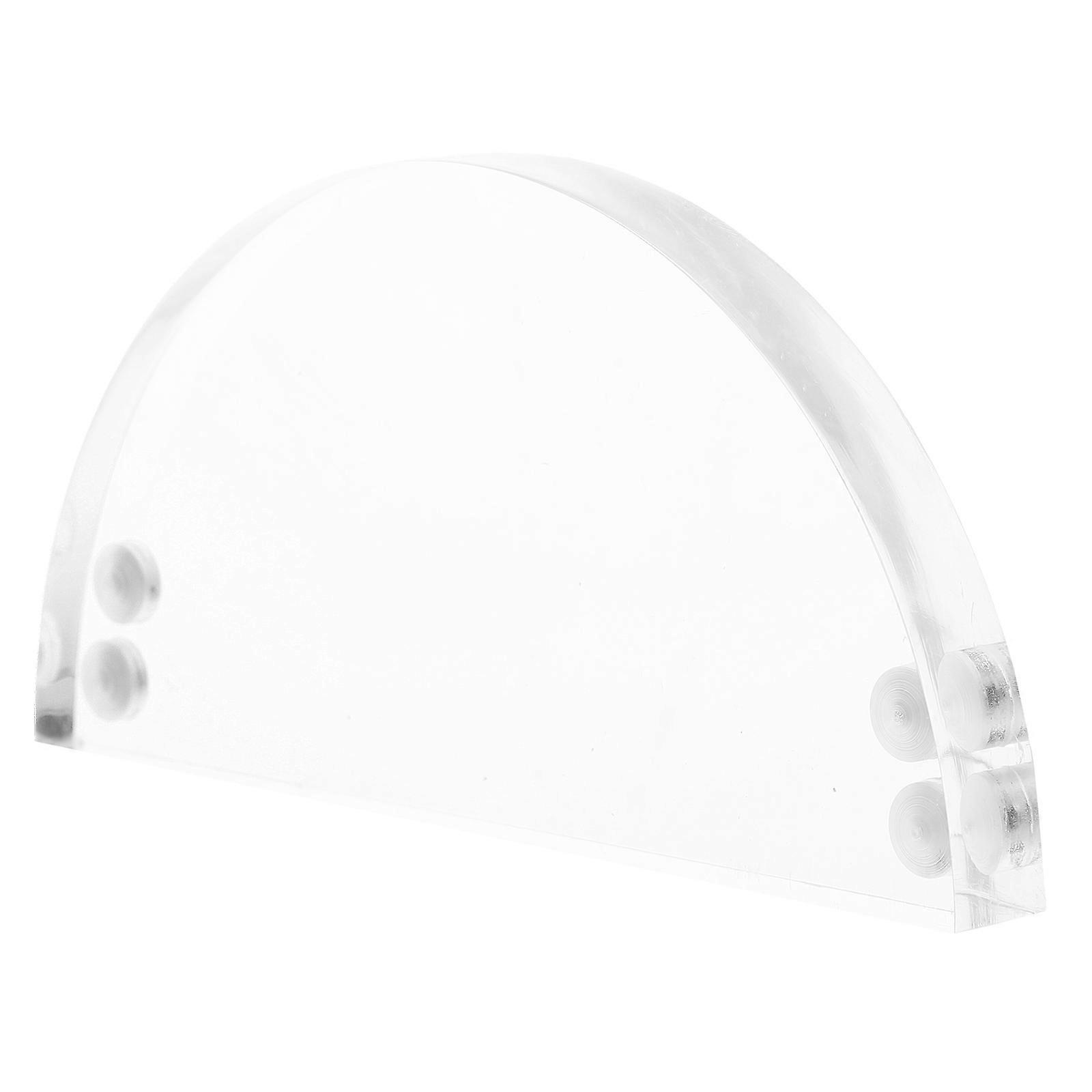 Acrylic Optical Lens Semicircular Prism For Science Demonstrations Students 15.00X7.50X1.50CM Reflection 1Pcs