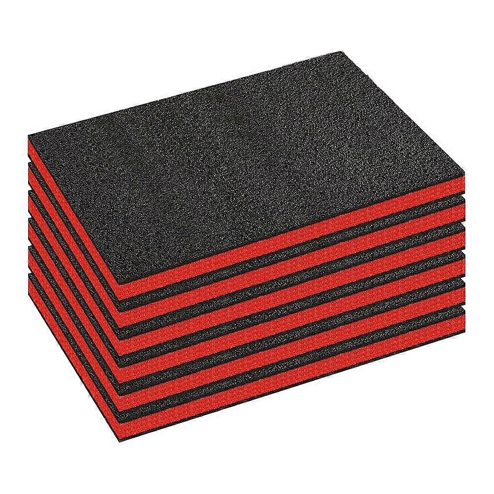 6 Pack Tool Box Foam Inserts for Cases,18 X 12 X1.5 Inch Tool Box Liner Foams Sheets Polyethylene,To